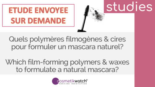 Which film-forming polymers & waxes to formulate a natural mascara?
