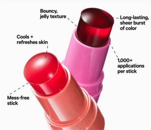Nouveau: Stick gel frais lèvres et joues longue tenue
